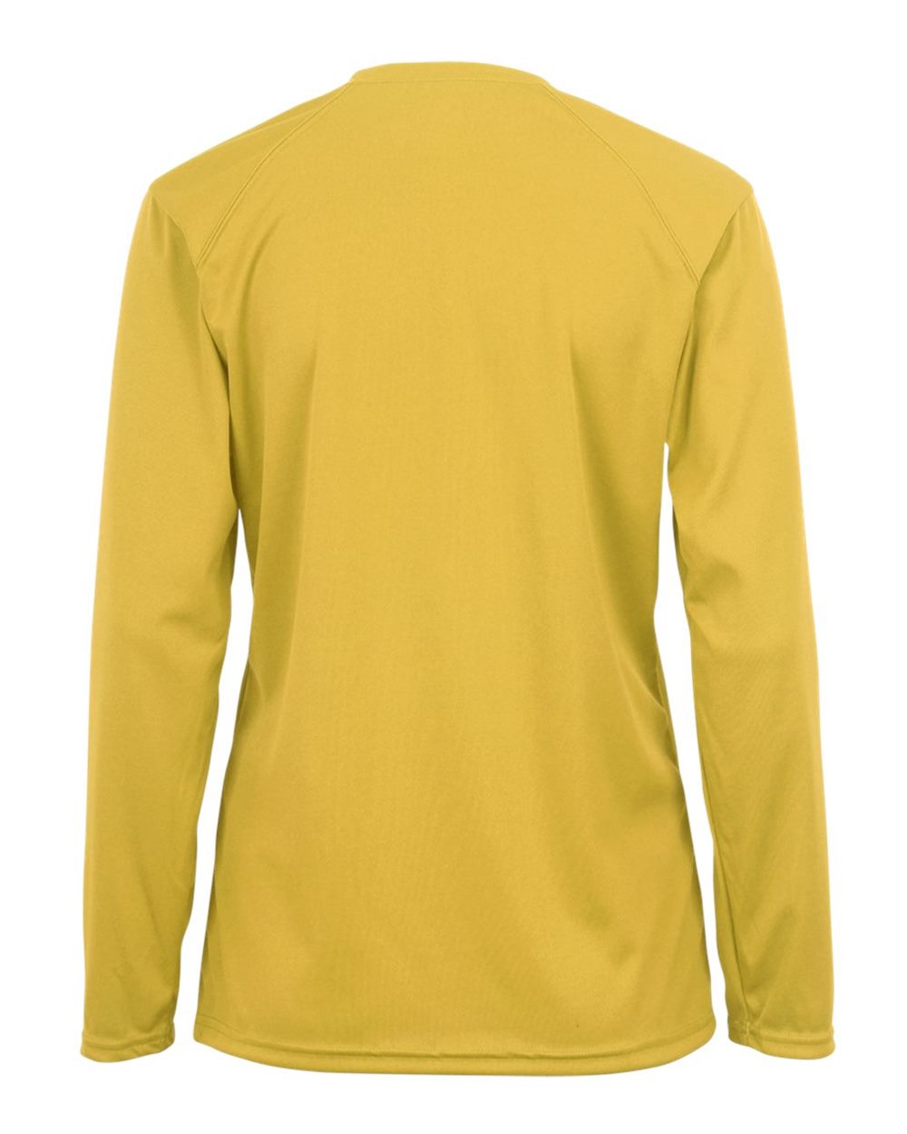 Badger 4164 Women's B-Core Long Sleeve T-Shirt in Gold, back