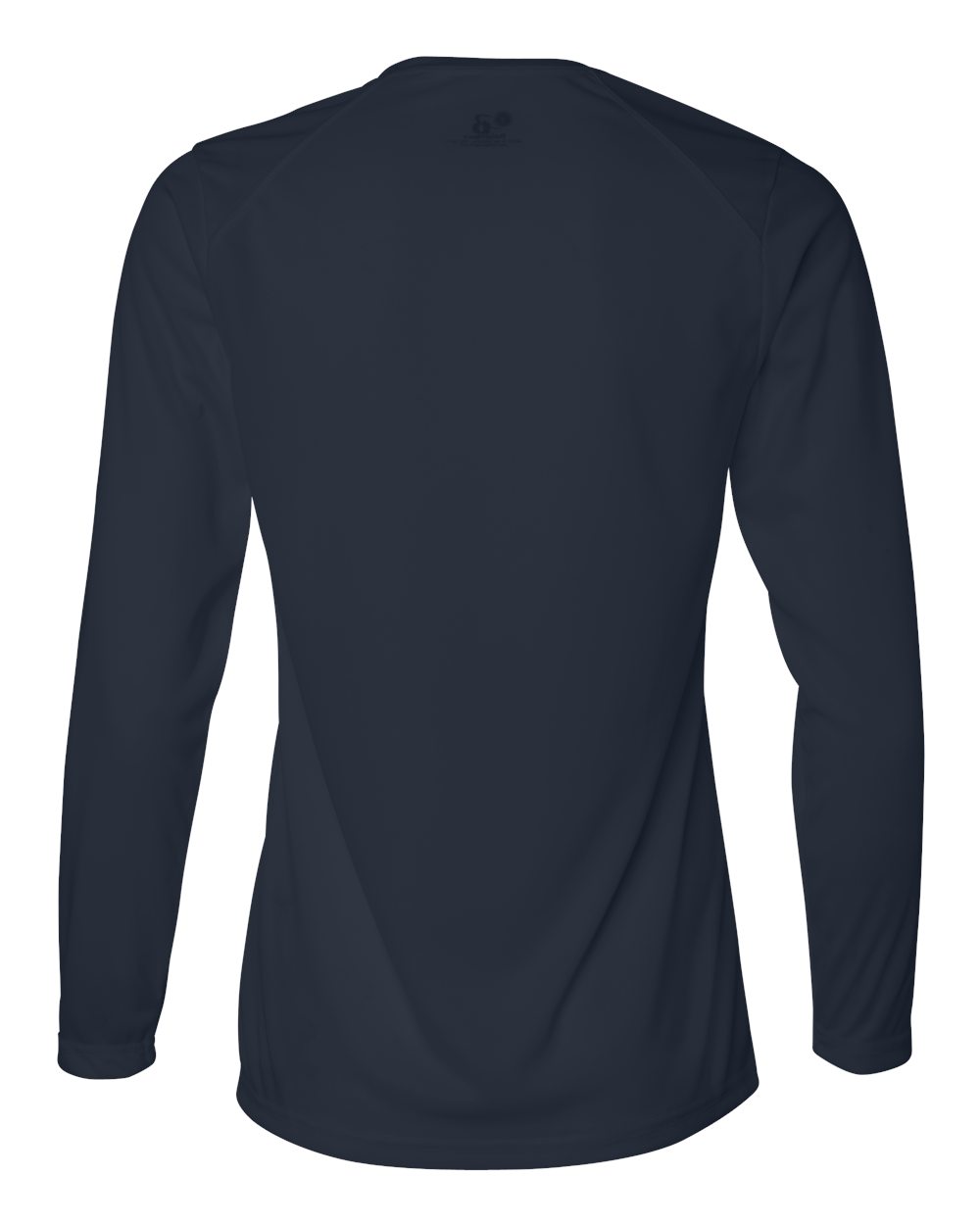 Badger 4164 Women's B-Core Long Sleeve T-Shirt in Navy, back