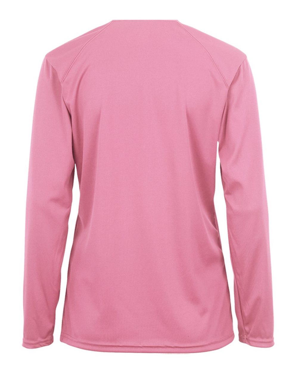 Badger 4164 Women's B-Core Long Sleeve T-Shirt in Pink, back