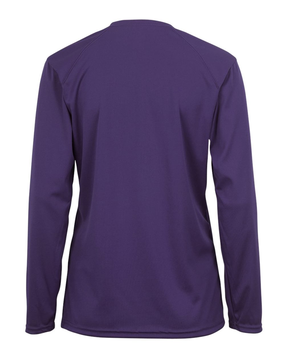 Badger 4164 Women's B-Core Long Sleeve T-Shirt in Purple, back