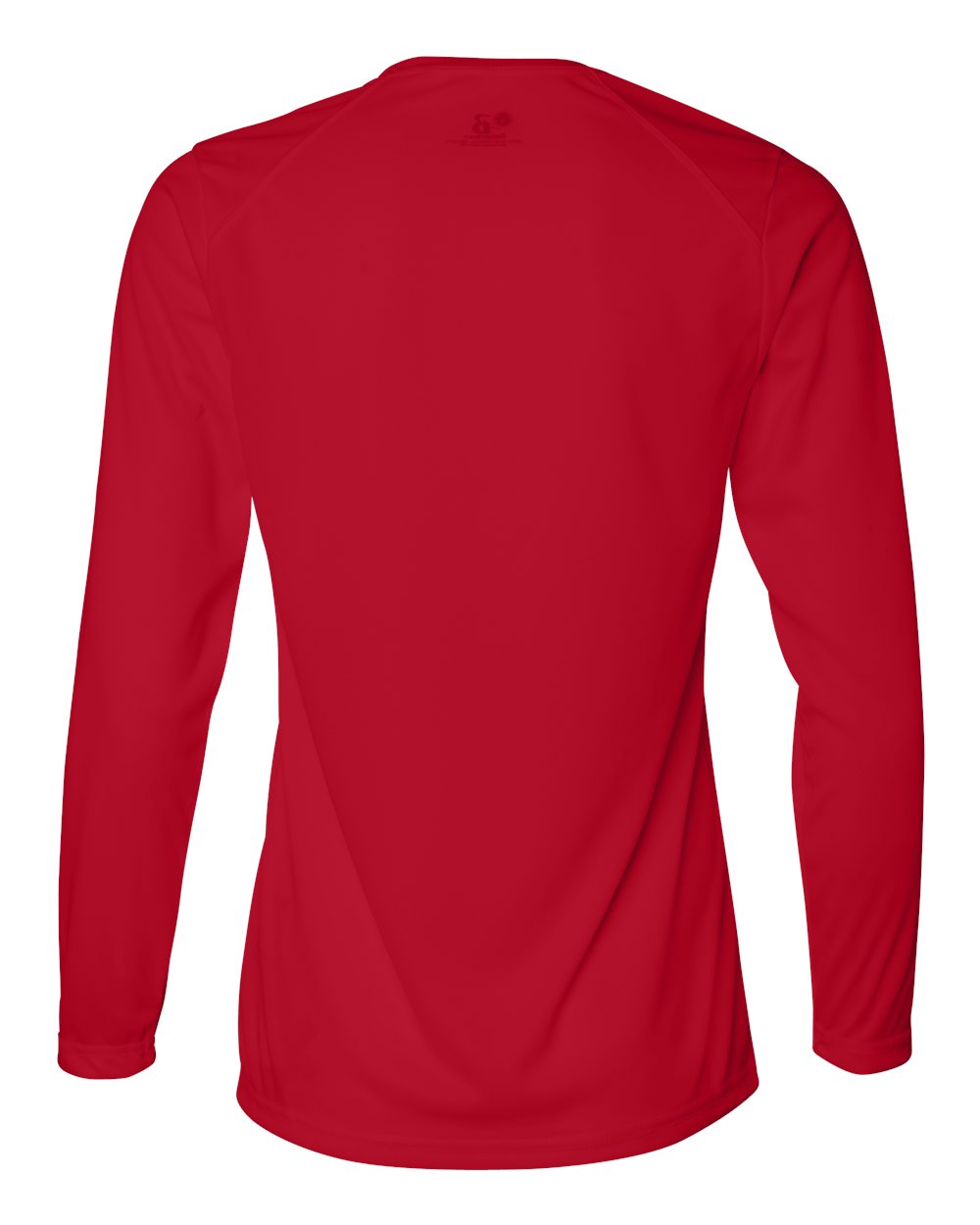 Badger 4164 Women's B-Core Long Sleeve T-Shirt in Red, back