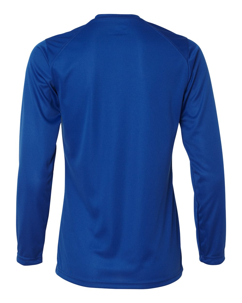 Badger 4164 Women's B-Core Long Sleeve T-Shirt in Royal, back