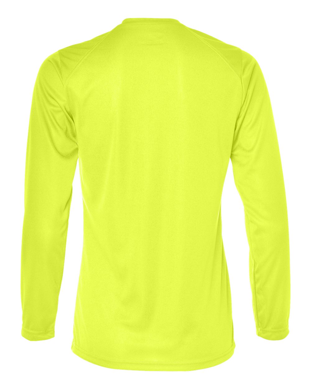 Badger 4164 Women's B-Core Long Sleeve T-Shirt in Safety Yellow, back