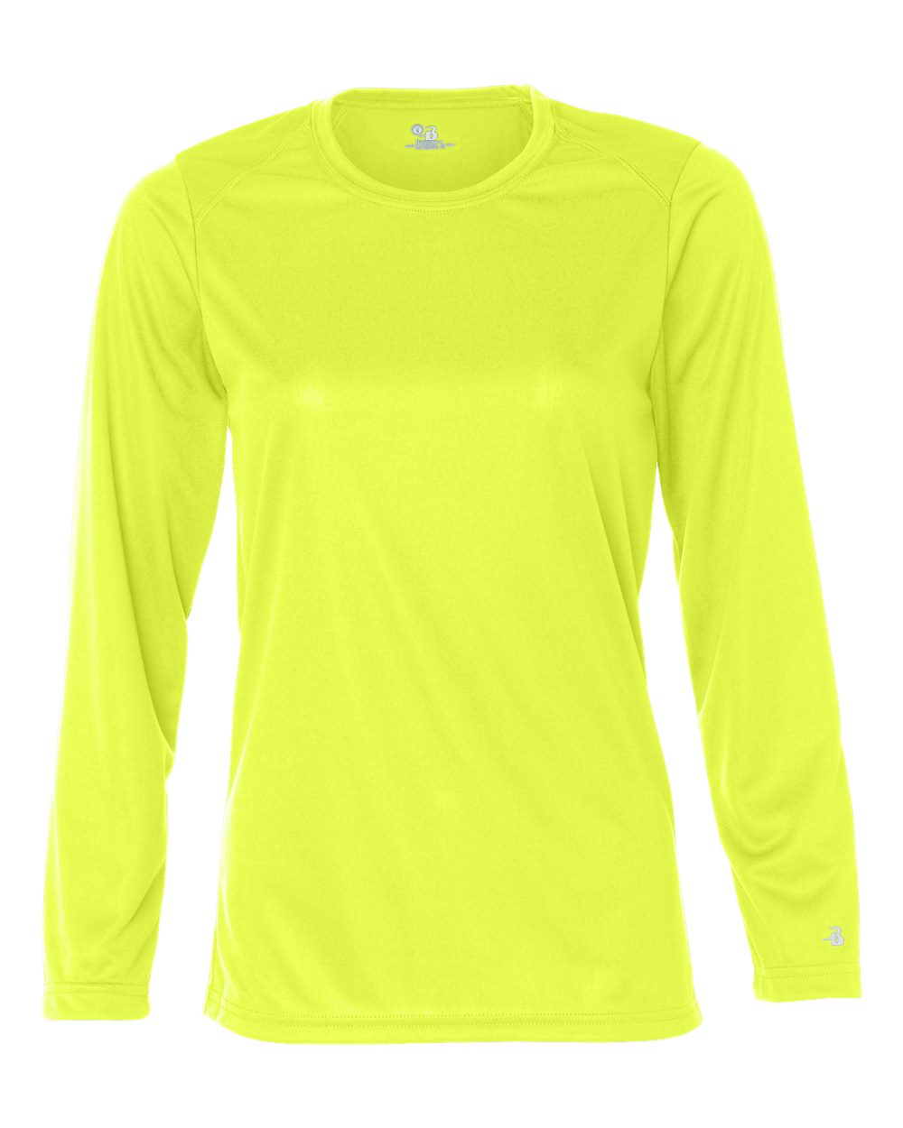 Badger 4164 Women's B-Core Long Sleeve T-Shirt in Safety Yellow