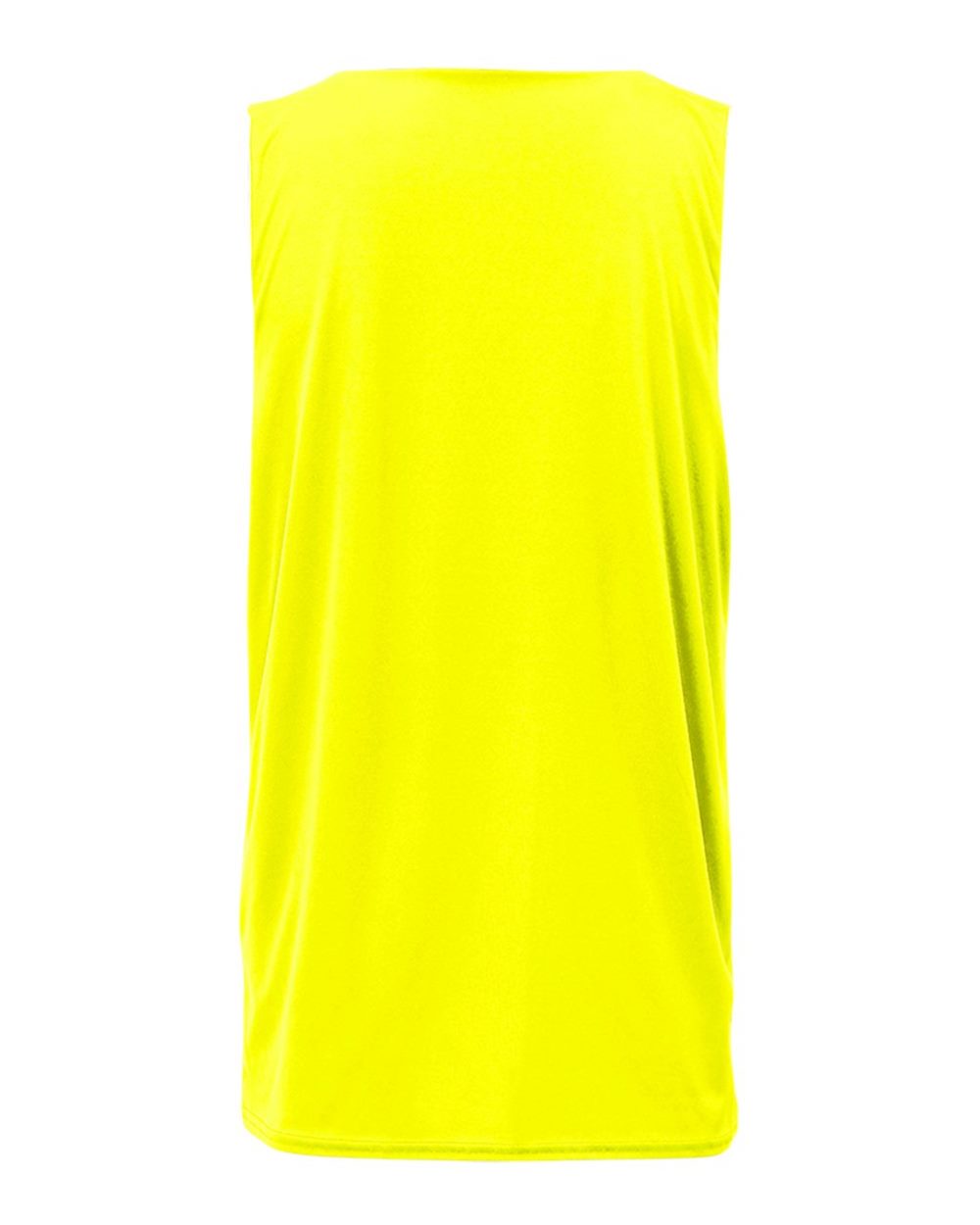Badger 4169 Women's B-Core Reversible Tank Top in Safety Yellow, back