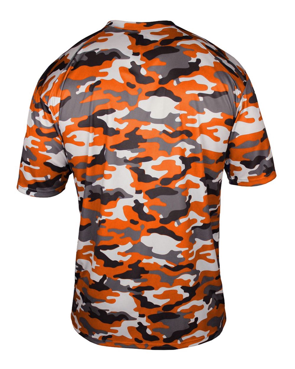 Badger 4181 Men's Camo T-Shirt in Burnt Orange, back