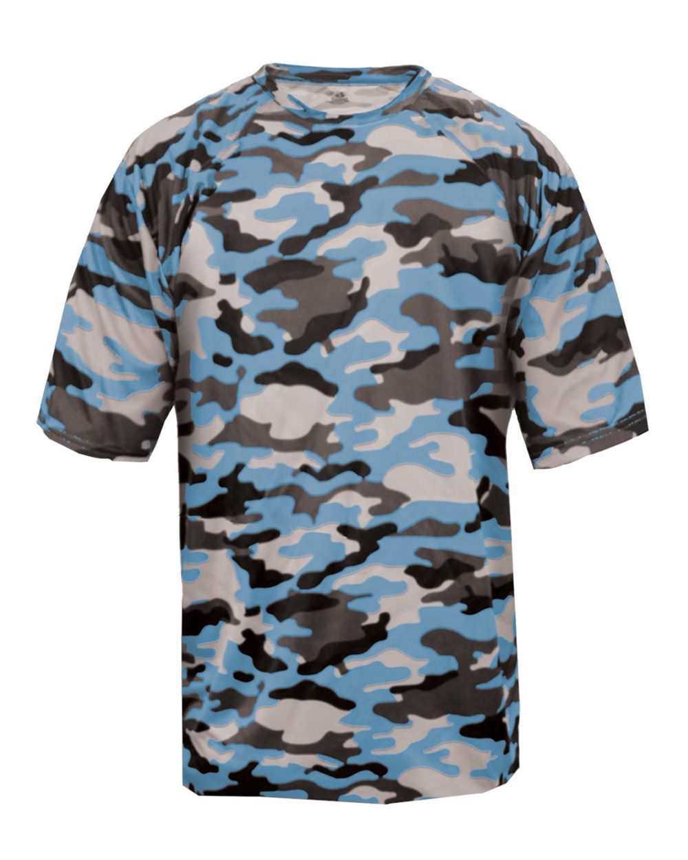 Badger 4181 Men's Camo T-Shirt in Columbia Blue