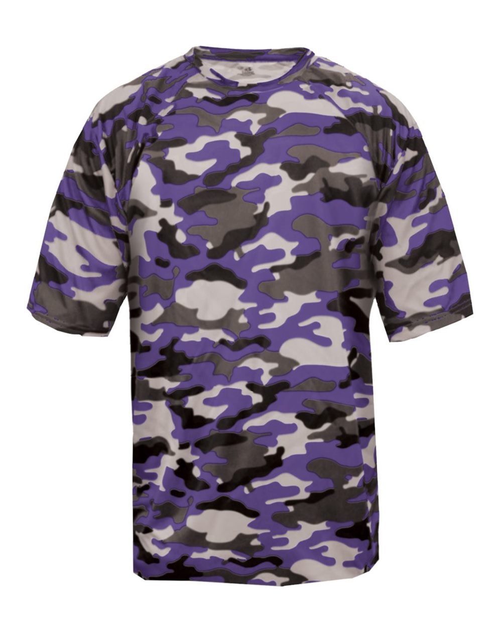 Badger 4181 Men's Camo T-Shirt in Purple