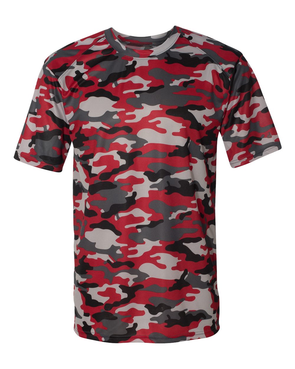 Badger 4181 Men's Camo T-Shirt in Red