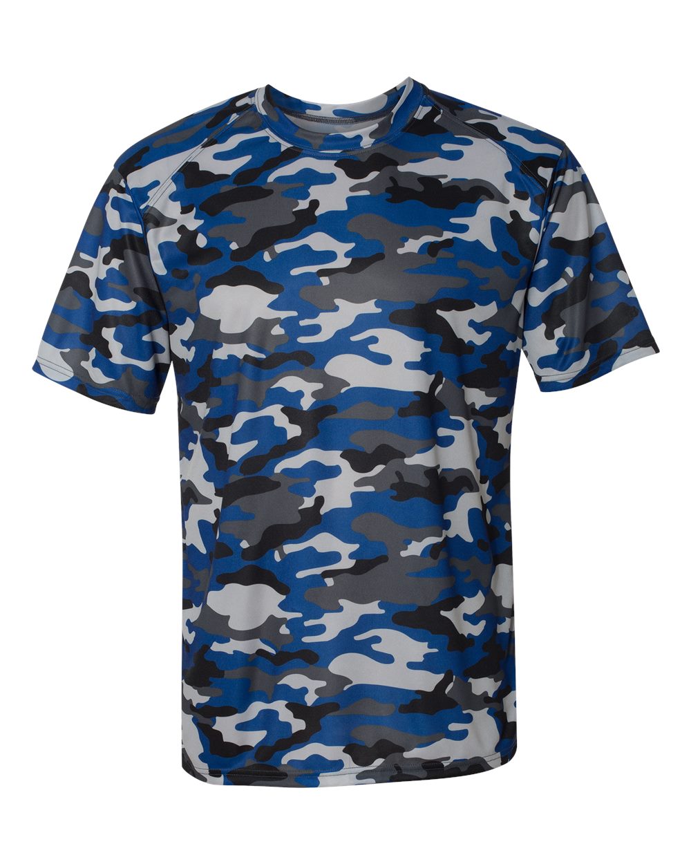 Badger 4181 Men's Camo T-Shirt in Royal