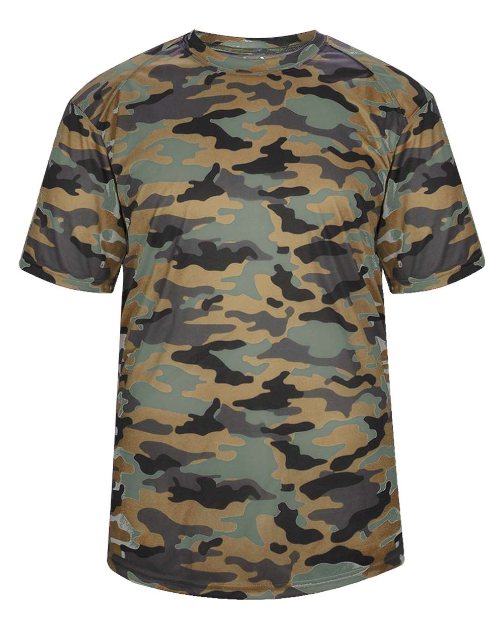 Badger 4181 Men's Camo T-Shirt in Sand
