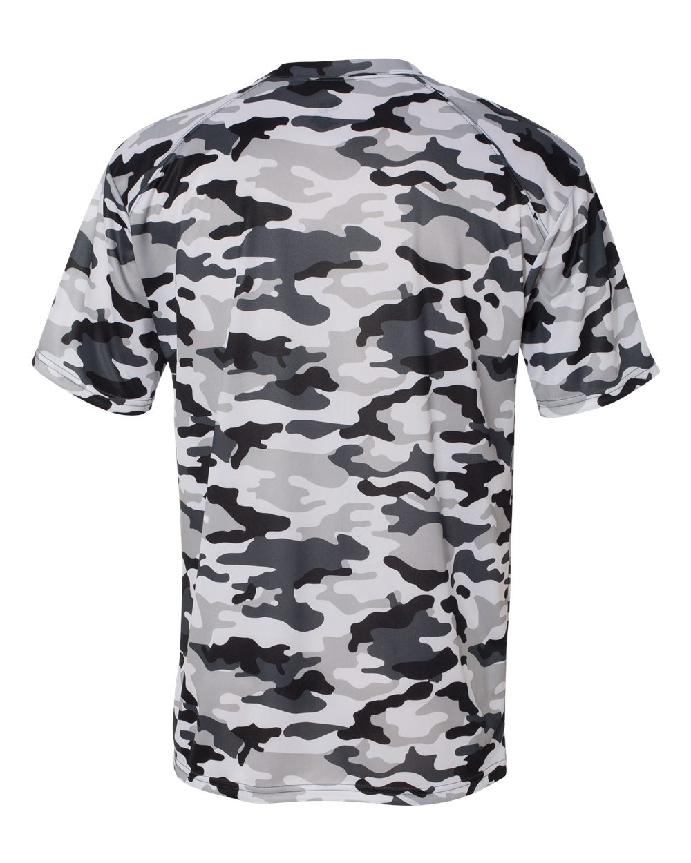 Badger 4181 Men's Camo T-Shirt in White, back