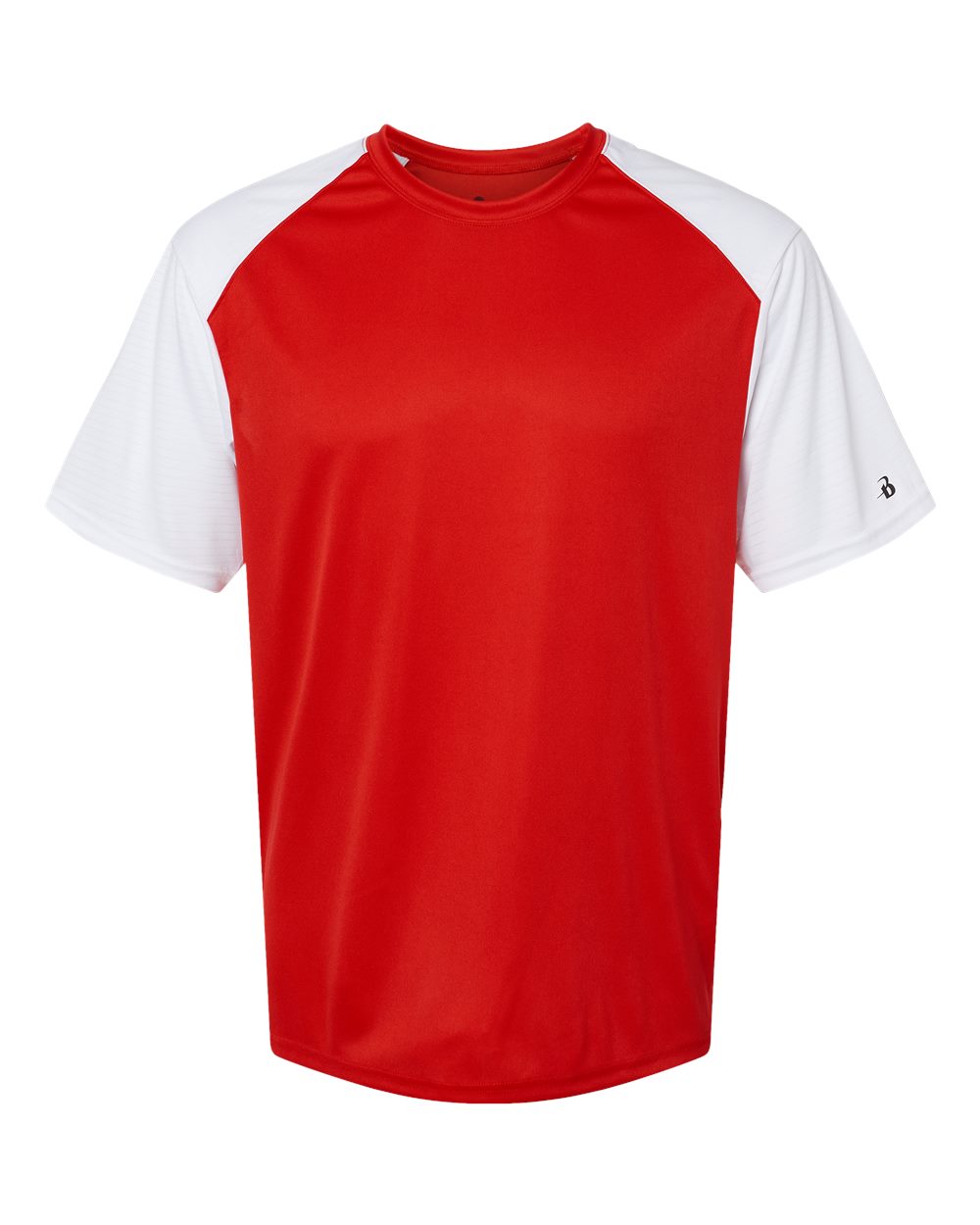 Badger 4230 Men's Breakout T-Shirt in Red/ White