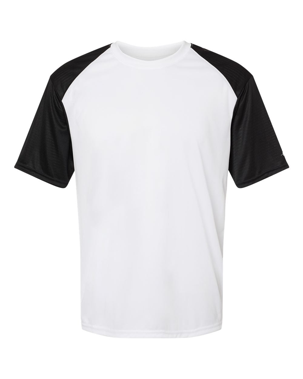 Badger 4230 Men's Breakout T-Shirt in White/ Black