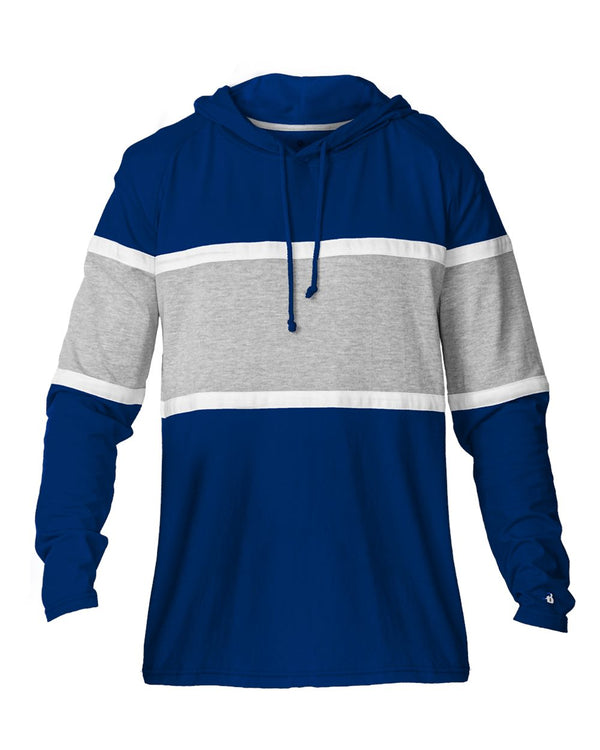 Badger 4981 Unisex United Hooded Long Sleeve T-Shirt
