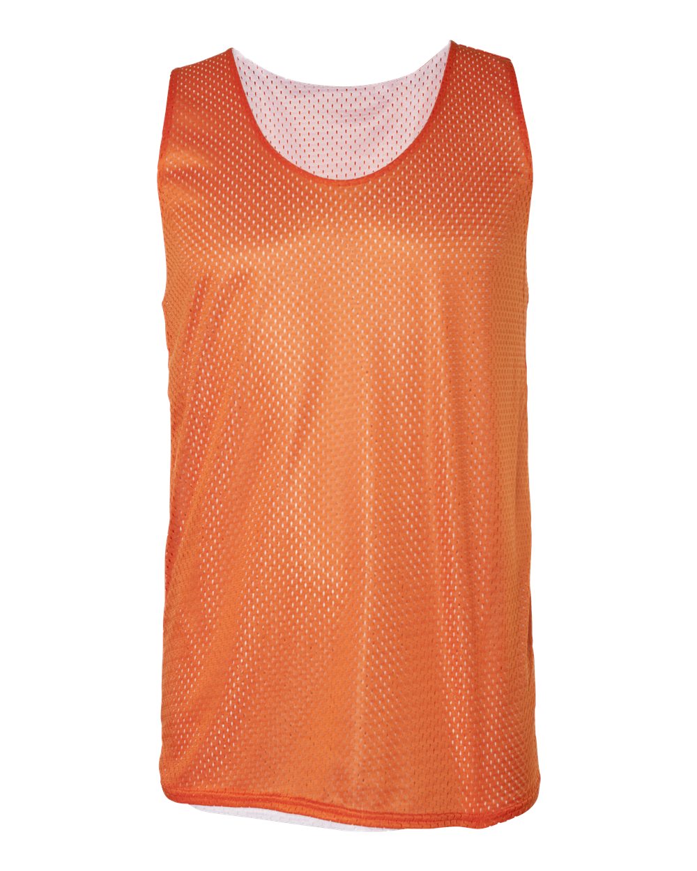 Badger 8529 Men's Pro Mesh Reversible Tank Top in Burnt Orange White
