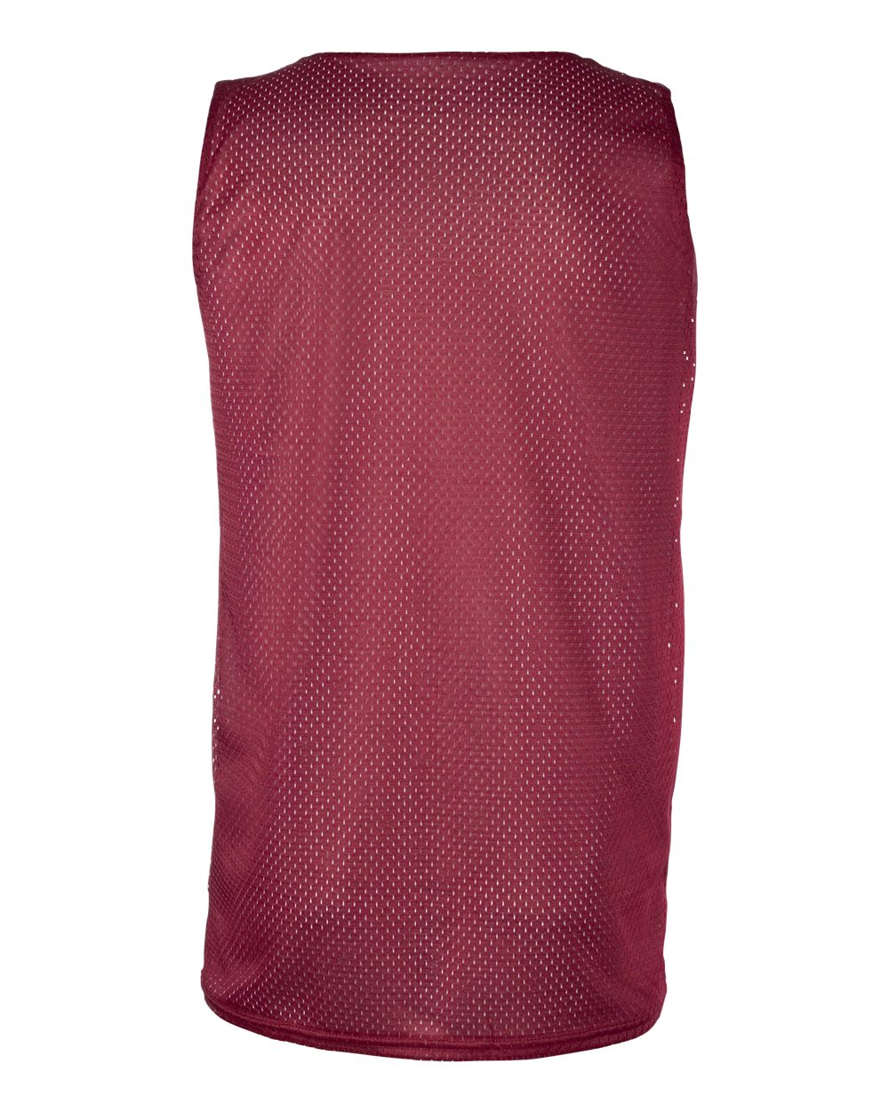 Badger 8529 Men's Pro Mesh Reversible Tank Top in Cardinal/ White, back