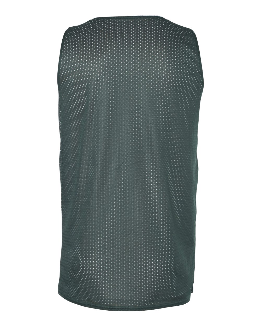 Badger 8529 Men's Pro Mesh Reversible Tank Top in Forest/ White, back