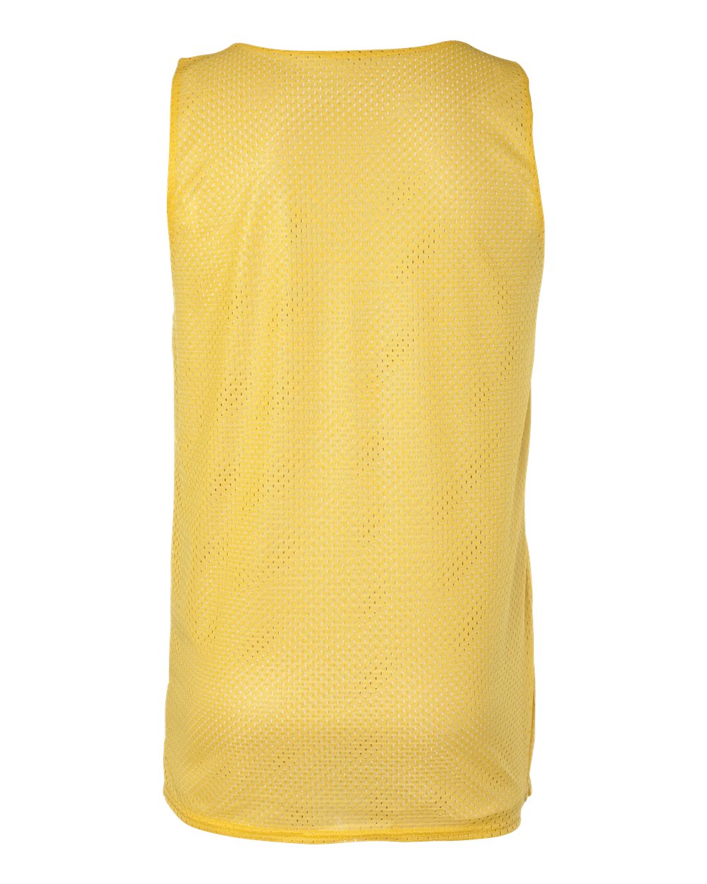 Badger 8529 Men's Pro Mesh Reversible Tank Top in Gold/ White, back