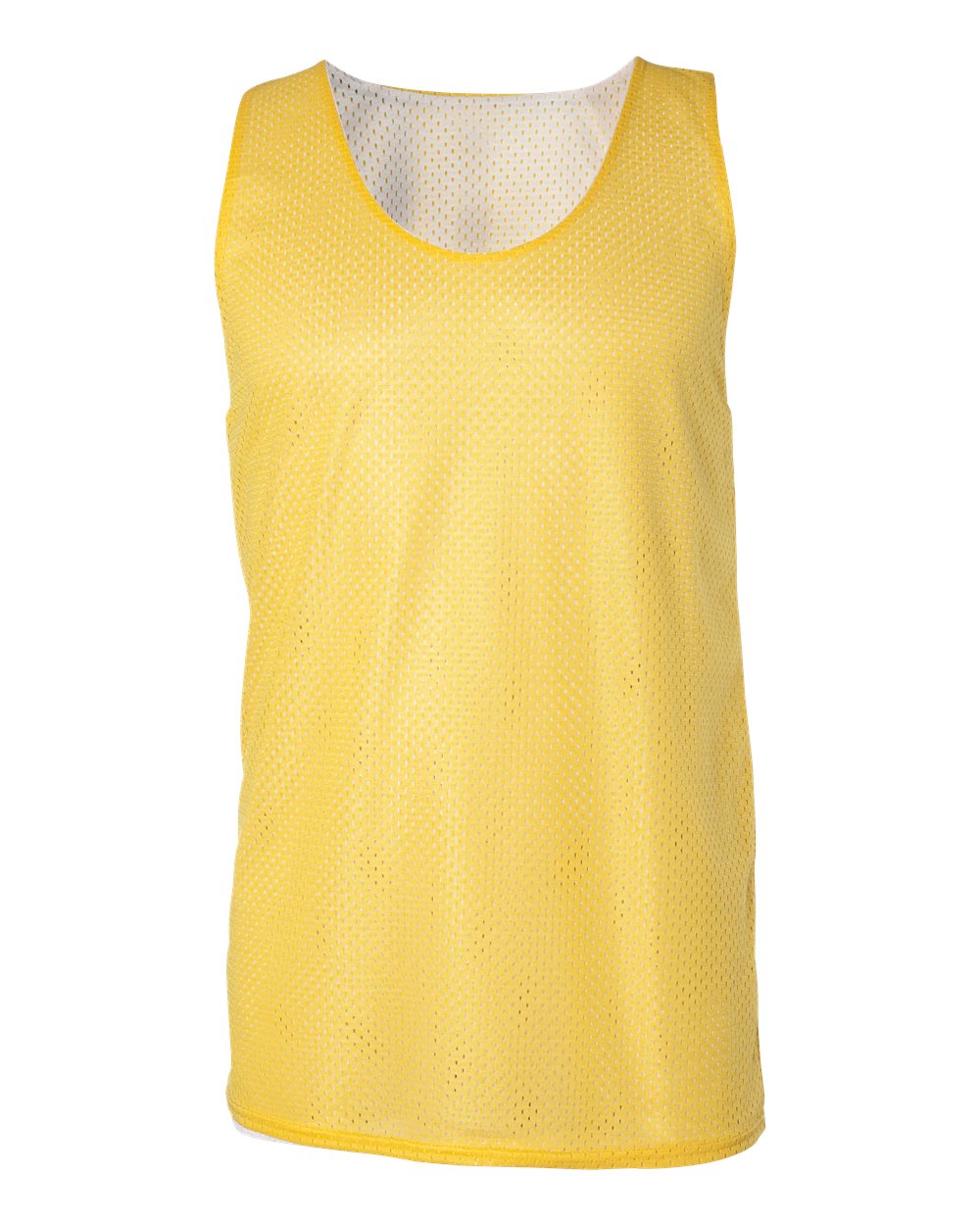 Badger 8529 Men's Pro Mesh Reversible Tank Top in Gold/ White