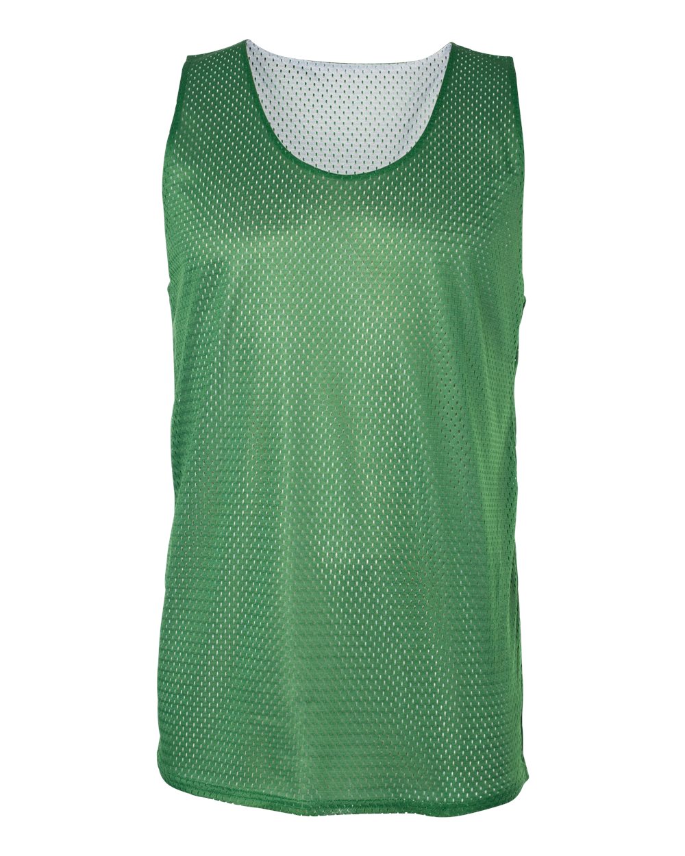 Badger 8529 Men's Pro Mesh Reversible Tank Top in Kelly/ White