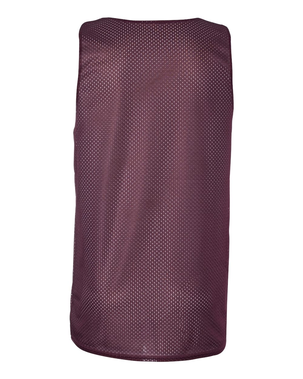 Badger 8529 Men's Pro Mesh Reversible Tank Top in Maroon/ White, back