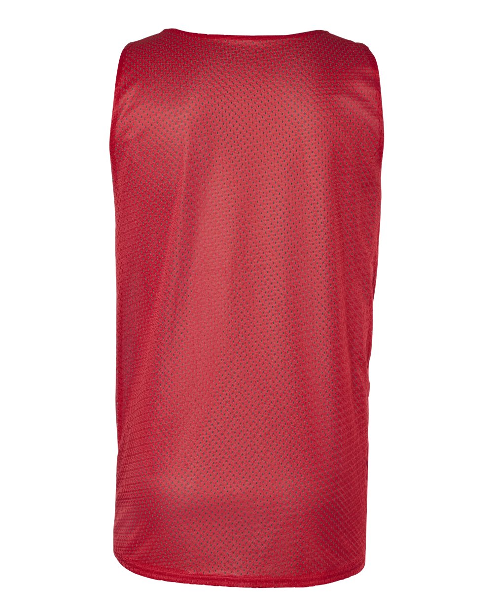 Badger 8529 Men's Pro Mesh Reversible Tank Top in Red/ Black, back