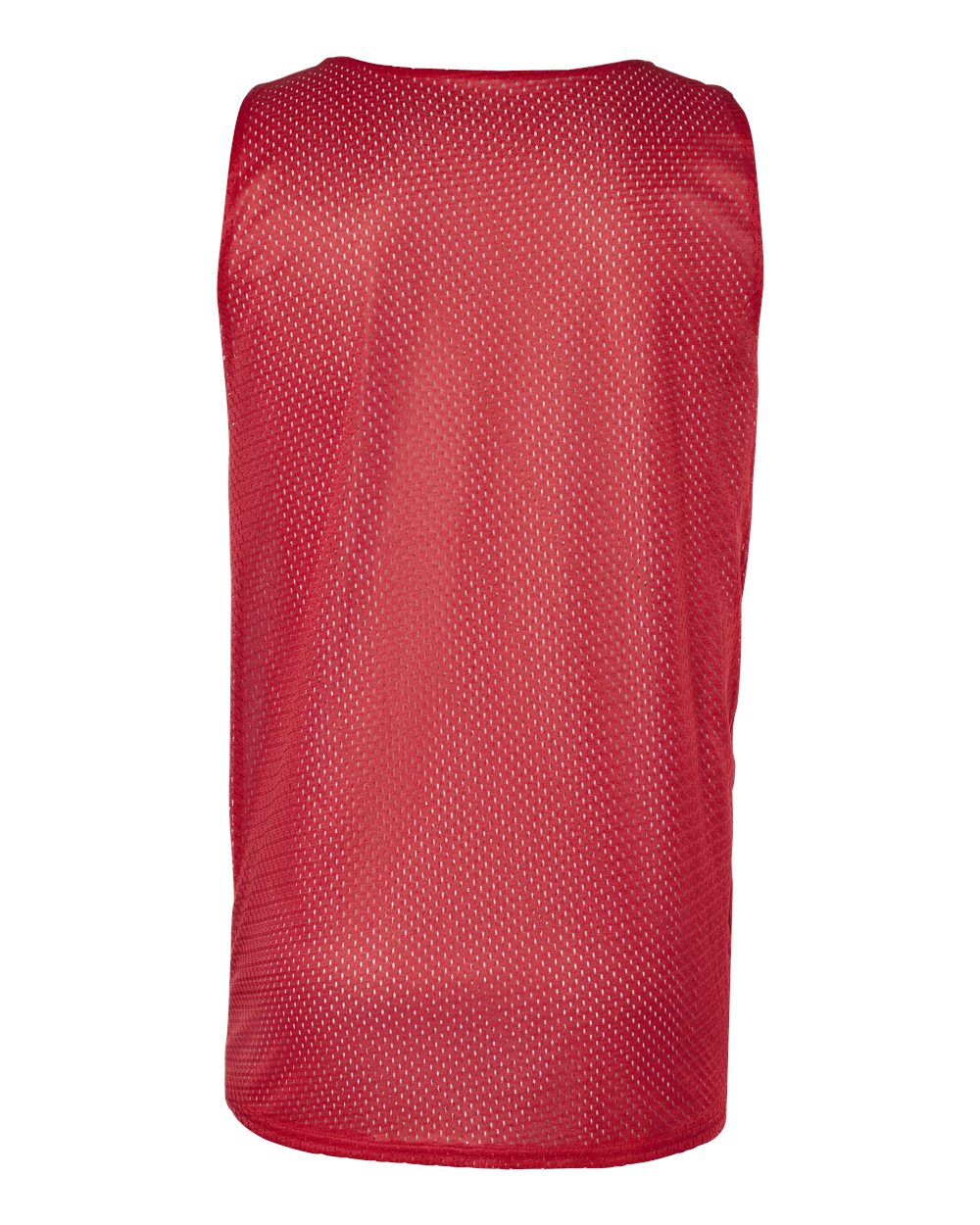 Badger 8529 Men's Pro Mesh Reversible Tank Top in Red/ White, back