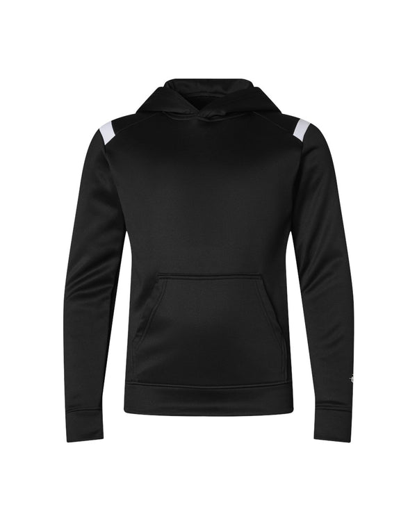 Badger B12000 Youth On The Rise Performance Hooded Sweatshirt