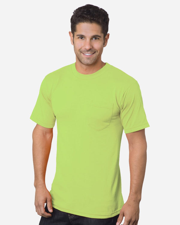 Bayside 1725 Unisex USA-Made 50/50 Pocket T-Shirt