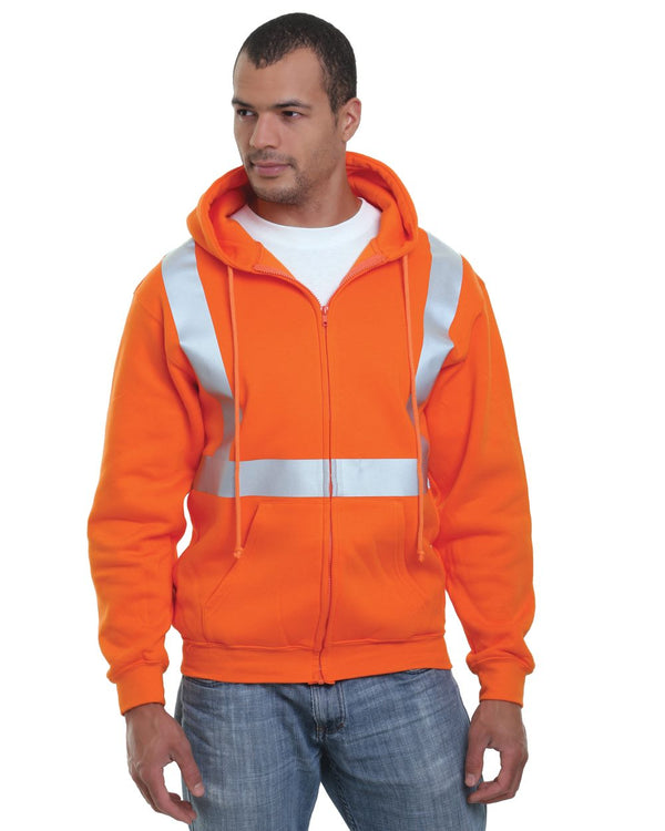Bayside 3790 Unisex USA-Made Hi-Visibility Full-Zip Hooded Sweatshirt