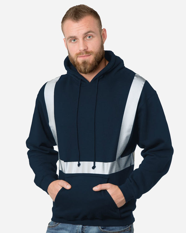 Bayside 3796 Unisex USA-Made Hi-Visibility Hooded Sweatshirt
