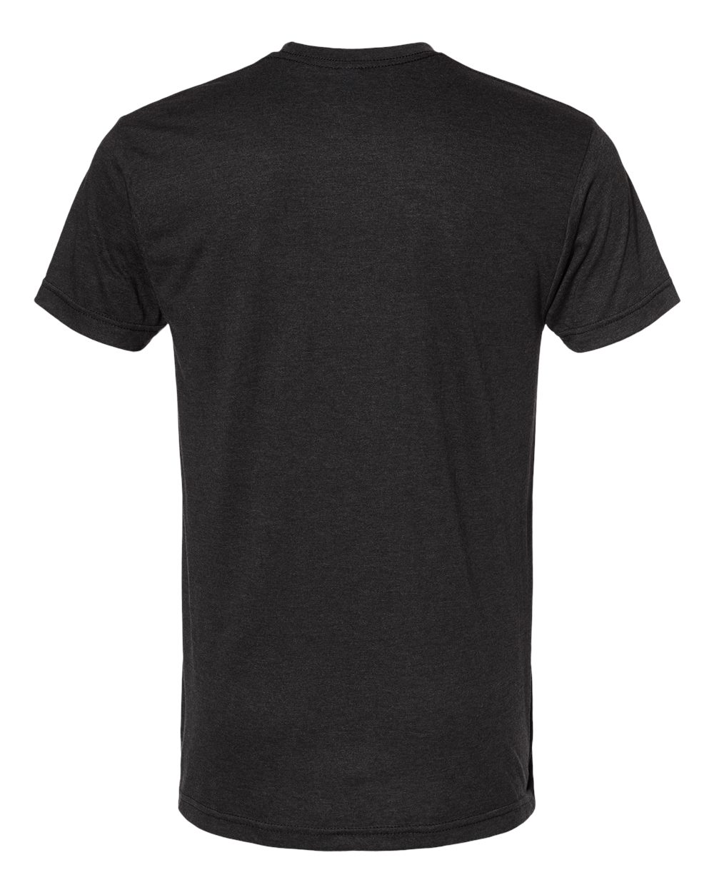 Bayside 5710 Unisex USA-Made Triblend T-Shirt in Tri Black, back