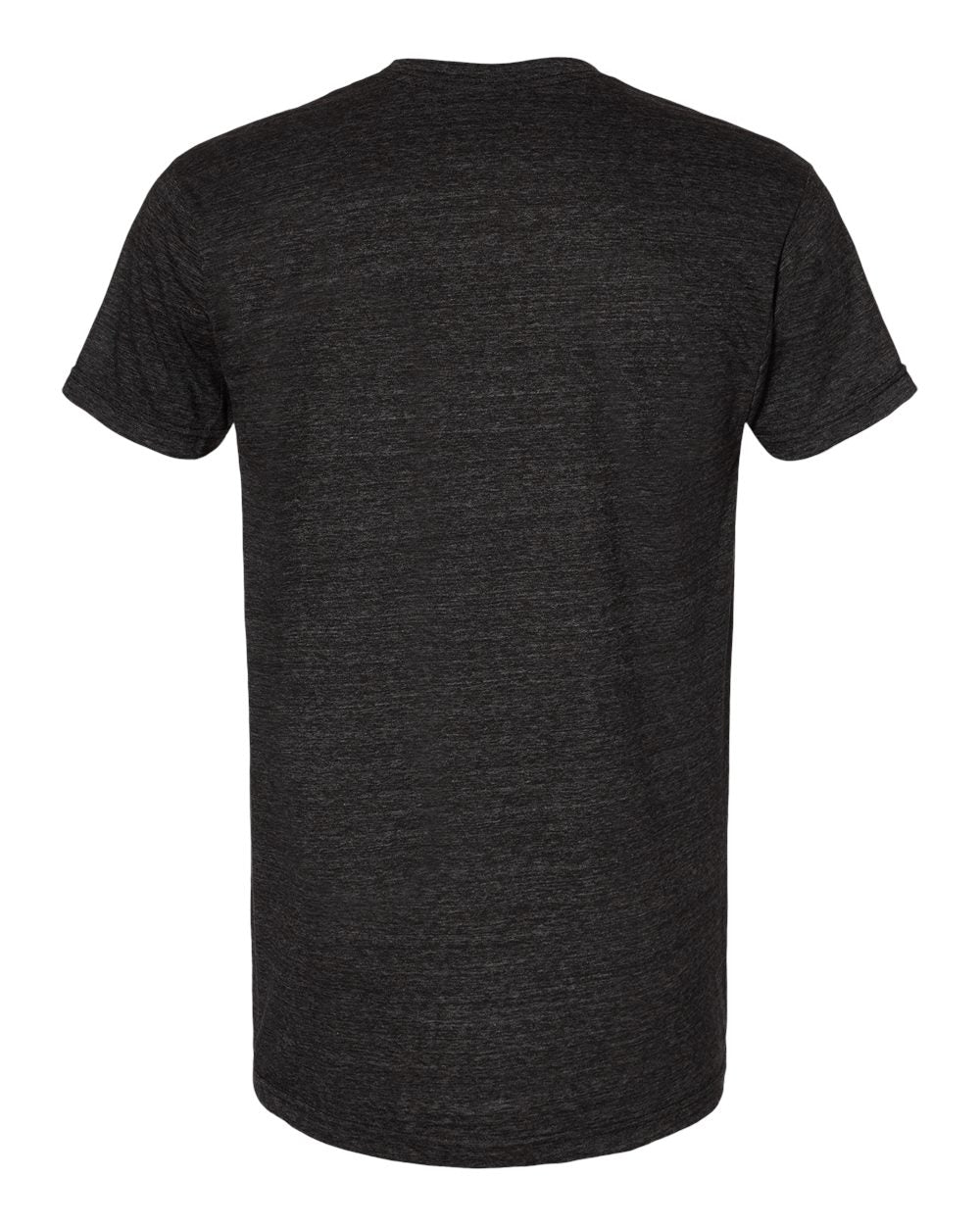 Bayside 5710 Unisex USA-Made Triblend T-Shirt in Tri Charcoal, back
