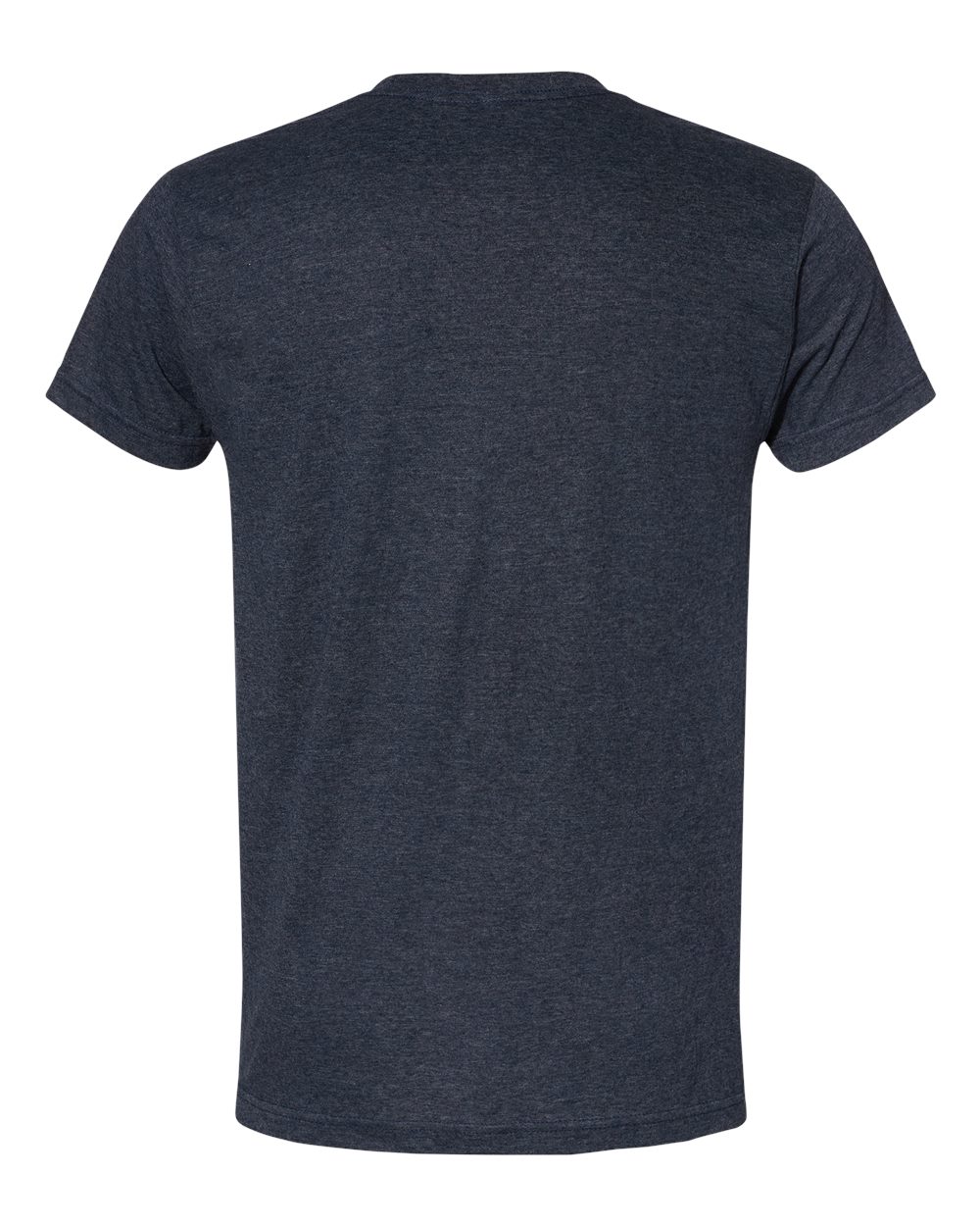 Bayside 5710 Unisex USA-Made Triblend T-Shirt in Tri Navy, back