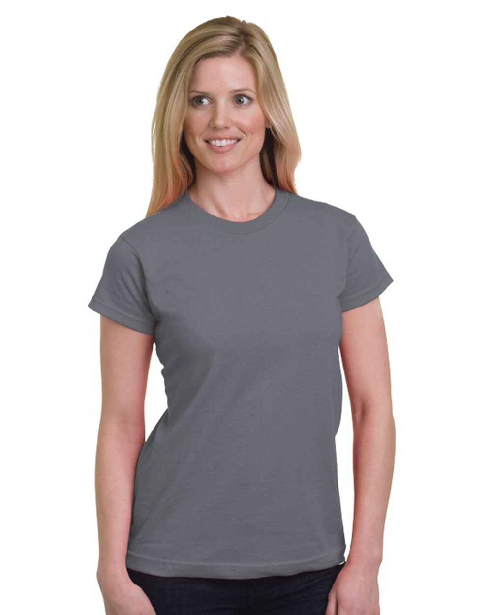 Bayside 5850 Women's USA-Made Fine Jersey T-Shirt