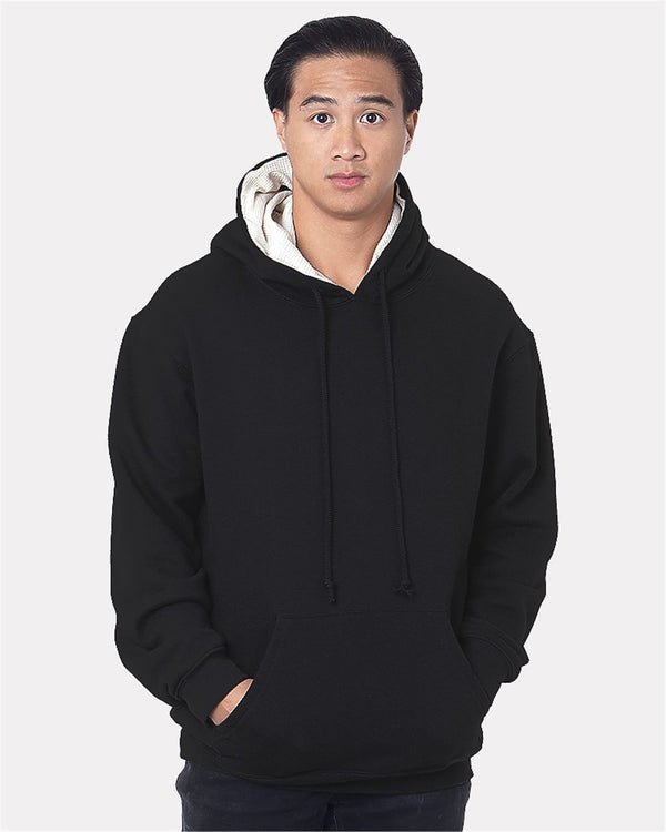 Bayside 930 Unisex USA-Made Super Heavy Thermal Lined Hooded Sweatshirt