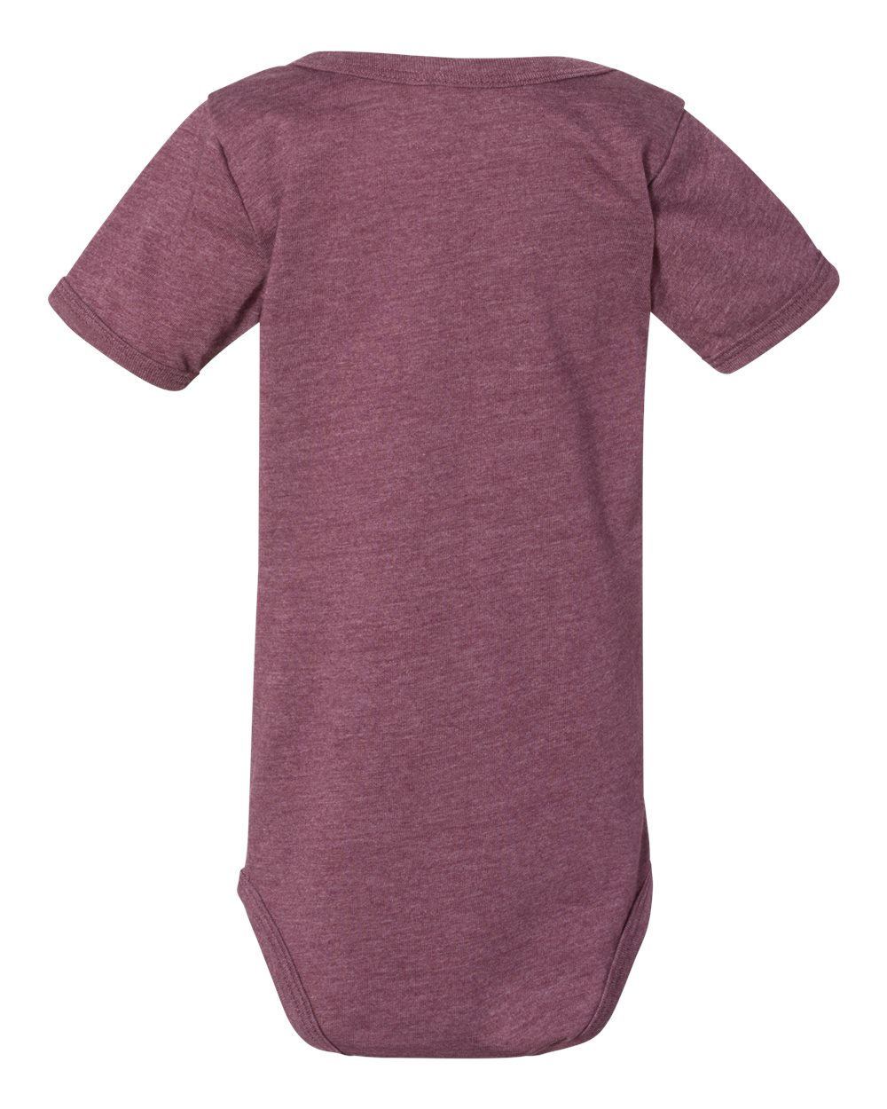 BELLA + CANVAS 100B Infant Jersey One Piece in Heather Maroon, back