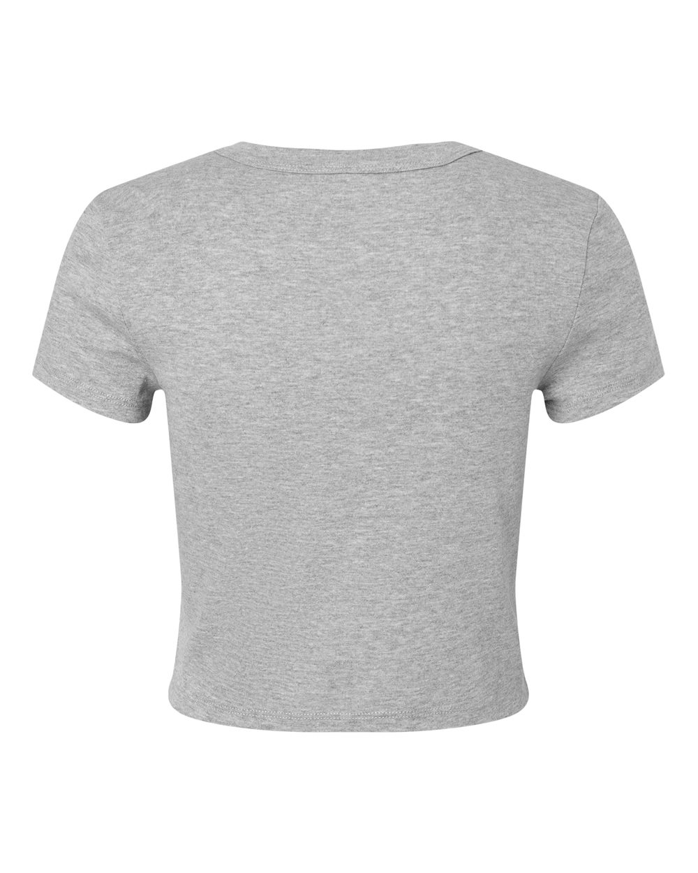 BELLA + CANVAS 1010 Women's Micro Rib Baby Tee in Athletic Heather, back