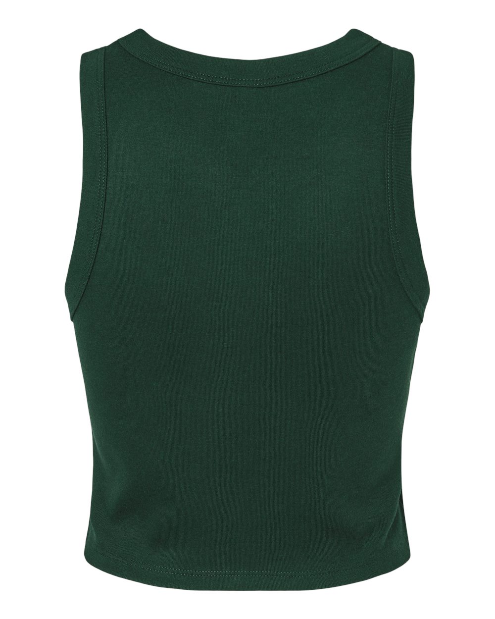 BELLA + CANVAS 1019 Women's Micro Rib Racer Tank in Solid Forest Blend, back