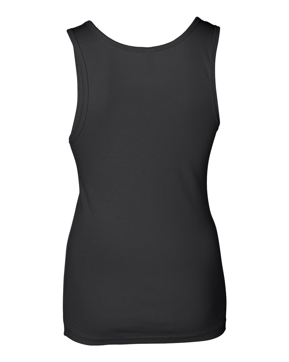 BELLA + CANVAS 1080 Women's Baby Rib Tank in Black, back