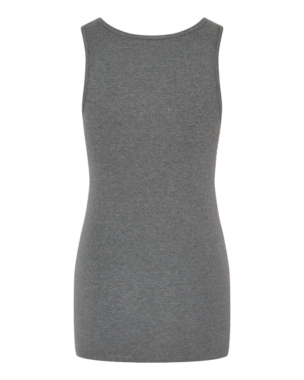 BELLA + CANVAS 1081 Women's Micro Rib Tank in Deep Heather, back