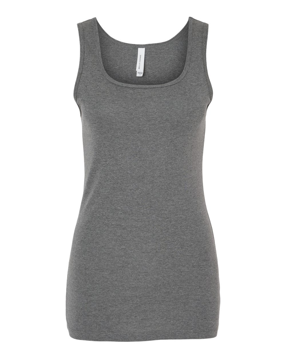 BELLA + CANVAS 1081 Women's Micro Rib Tank in Deep Heather