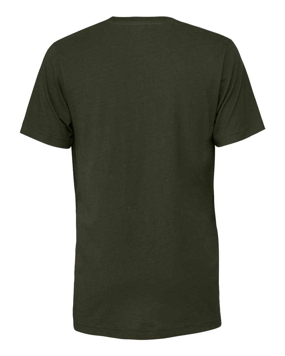 BELLA + CANVAS 3001 Jersey Tee in Dark Olive, back