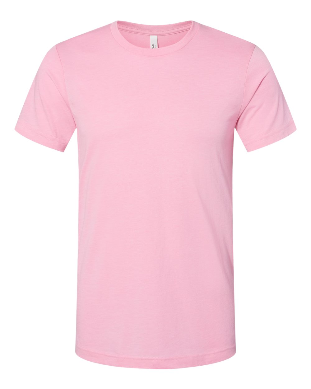 BELLA + CANVAS 3001CVC CVC Jersey Tee in Heather Bubble Gum