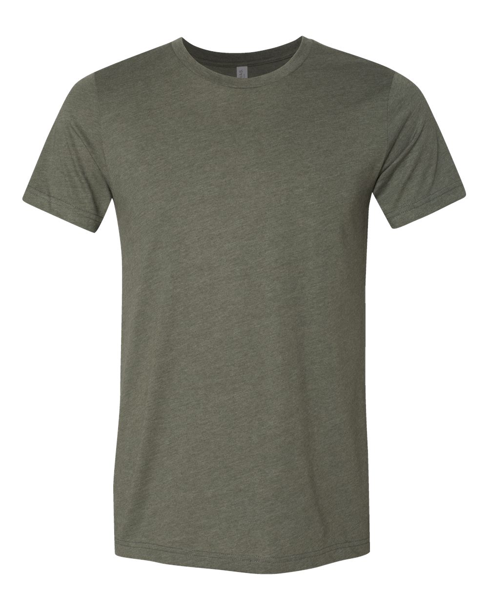 BELLA + CANVAS 3001CVC CVC Jersey Tee in Heather Military Green