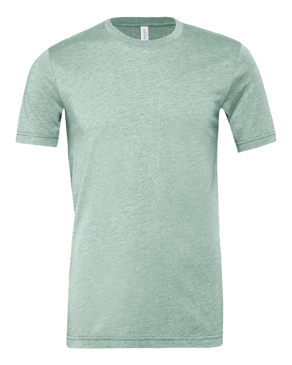 BELLA + CANVAS 3001CVC CVC Jersey Tee in Heather Prism Dusty Blue