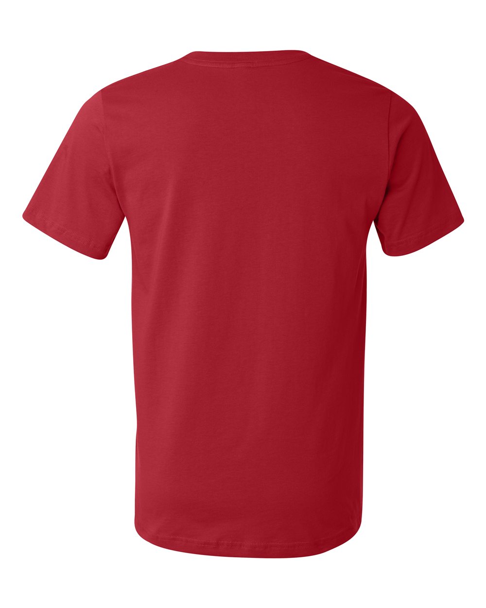 BELLA + CANVAS 3001U Unisex USA-Made Jersey Tee in Red, back