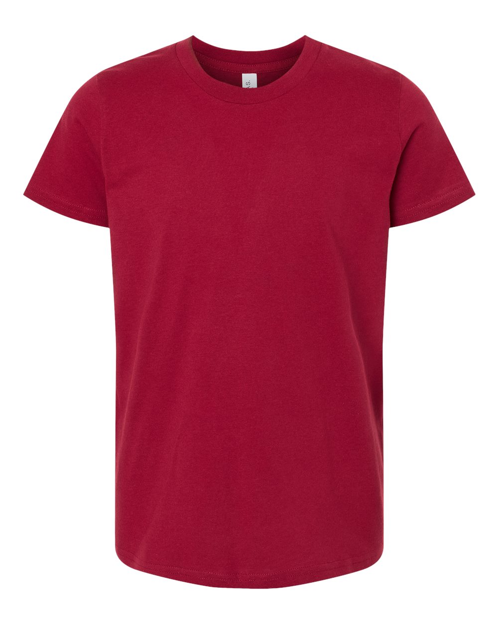 BELLA + CANVAS 3001Y Youth Jersey Tee in Cardinal