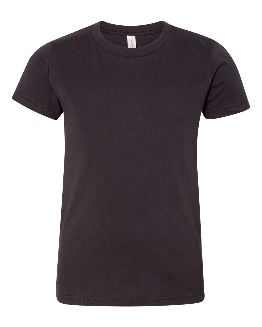 BELLA + CANVAS 3001Y Youth Jersey Tee in Dark Grey